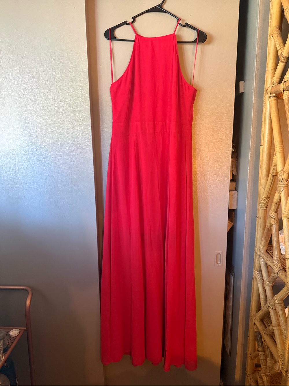 Express Sleeveless Red Maxi Dress